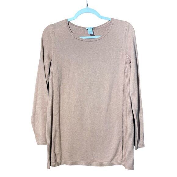 J.Jill Tan -Carmel Color Tunic Sweater Women's Size XS - Picture 1 of 12